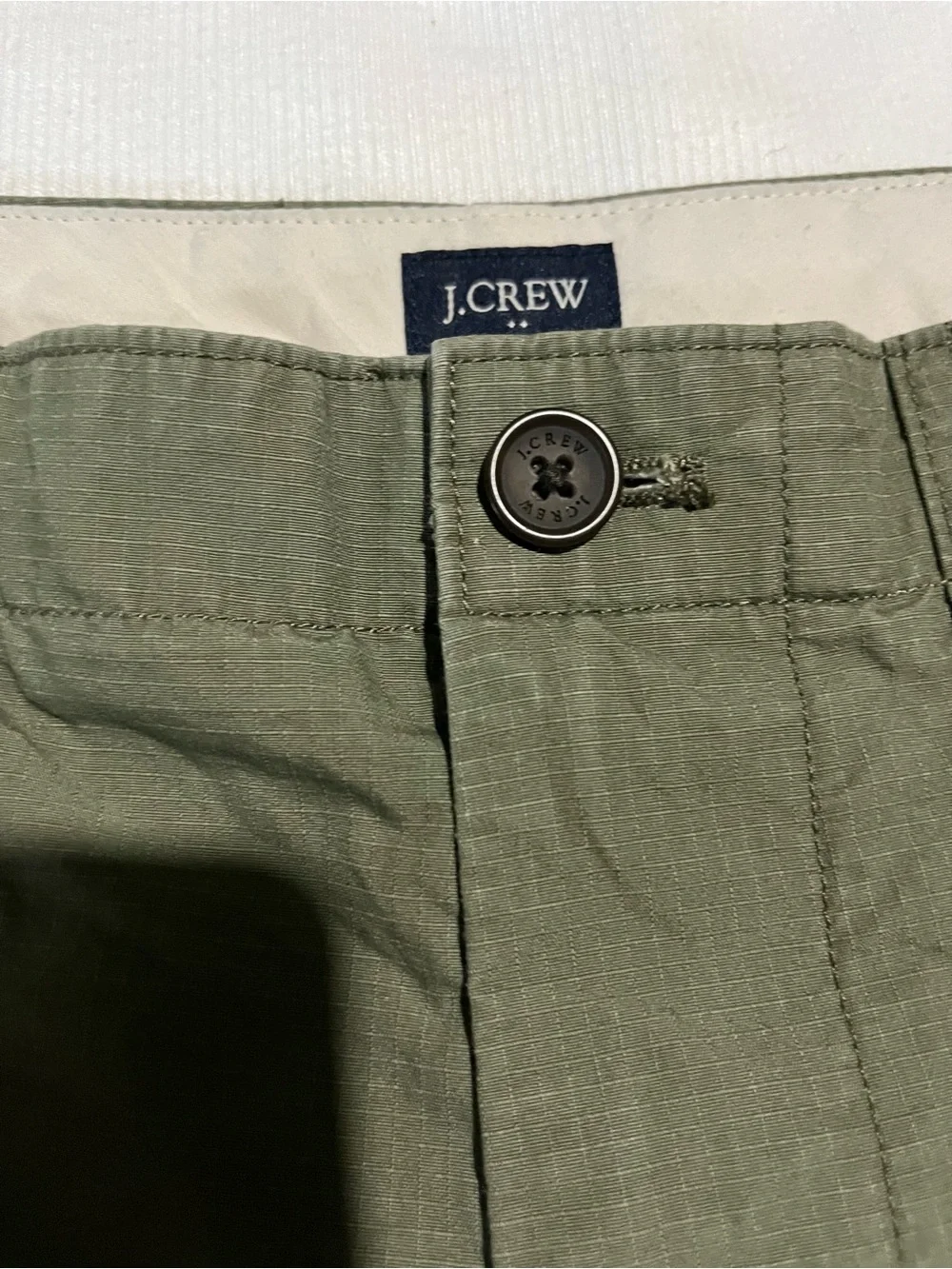 J. Crew Men's Olive Green Flat Front Casual Shorts